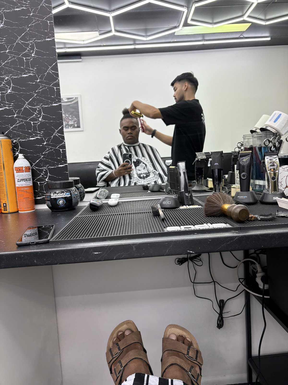 Skin fade haircut